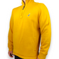 Nautica Vintage Yellow High Neck Half Zip Fleece Sweatshirt Jumper Men Size Large