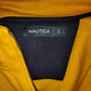 Nautica Vintage Yellow High Neck Half Zip Fleece Sweatshirt Jumper Men Size Large