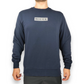 Nicce Navy Blue Spell Out Logo Pullover Crew Neck Sweatshirt Jumper Men Size Large