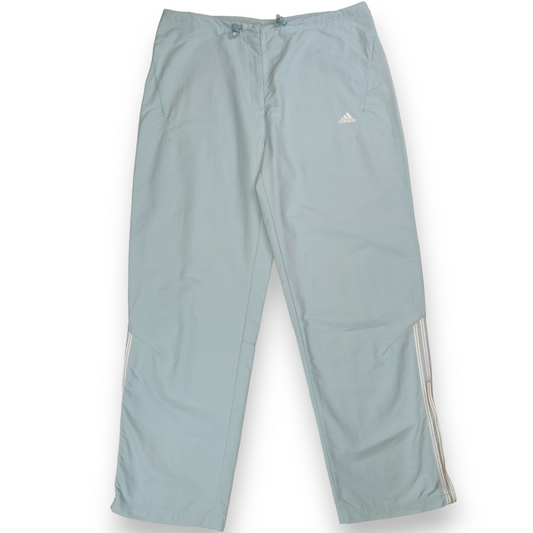 Adidas 3 Stripes Vintage Sky Blue Tracksuit Bottoms Track Pants Women Size UK 16