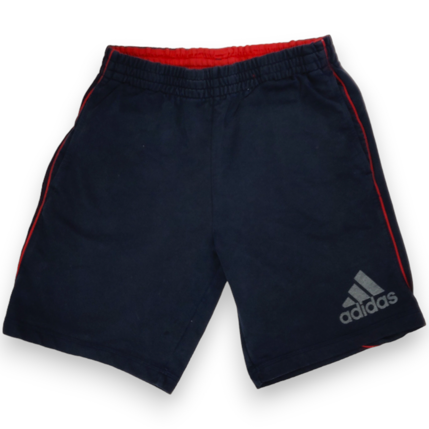 Adidas Navy Blue Logo Running Training Fleece Sweat Shorts Men Size Medium