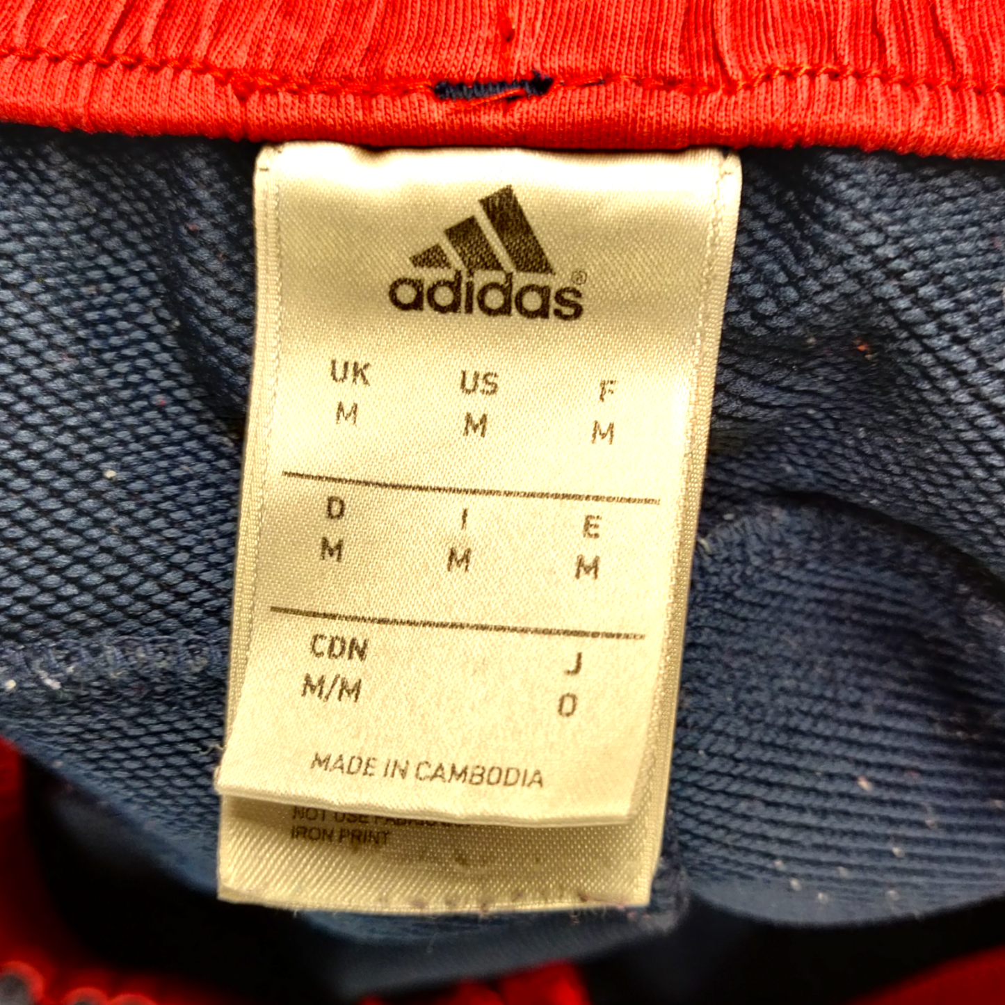 Adidas Navy Blue Logo Running Training Fleece Sweat Shorts Men Size Medium