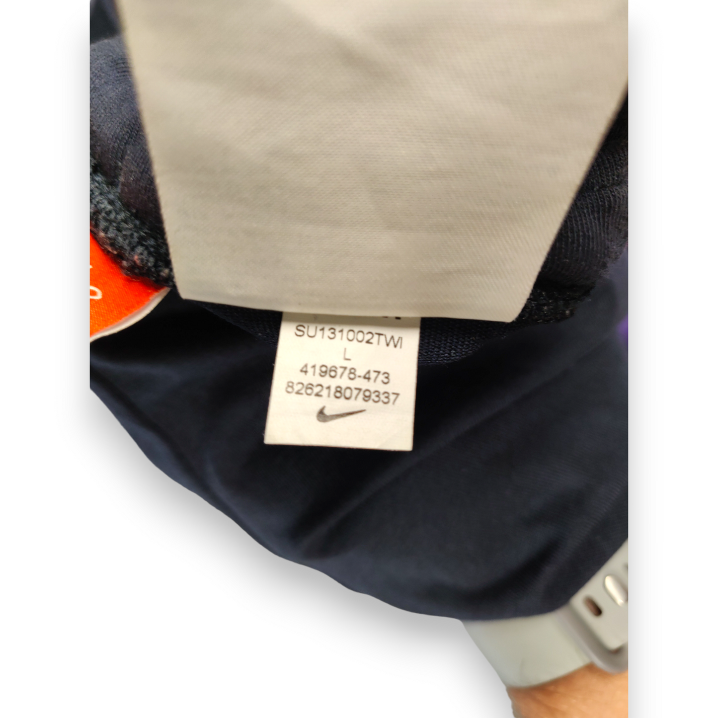 Nike The Athletic Dept Vintage Swoosh Navy Joggers Sweatpants Women Size Large