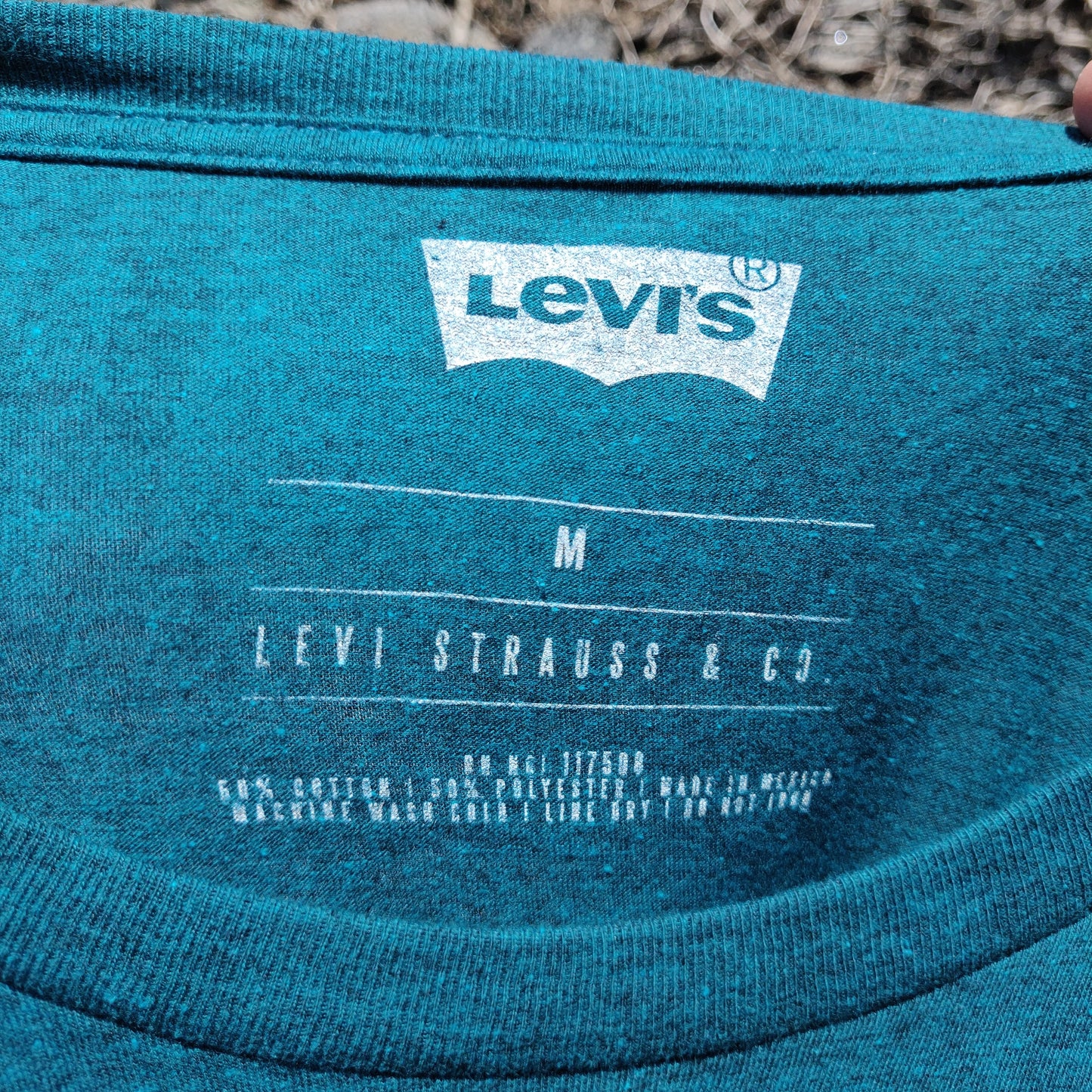 Levi's Blue Short Sleeve Crew Neck Graphic T-Shirt Men Size Medium