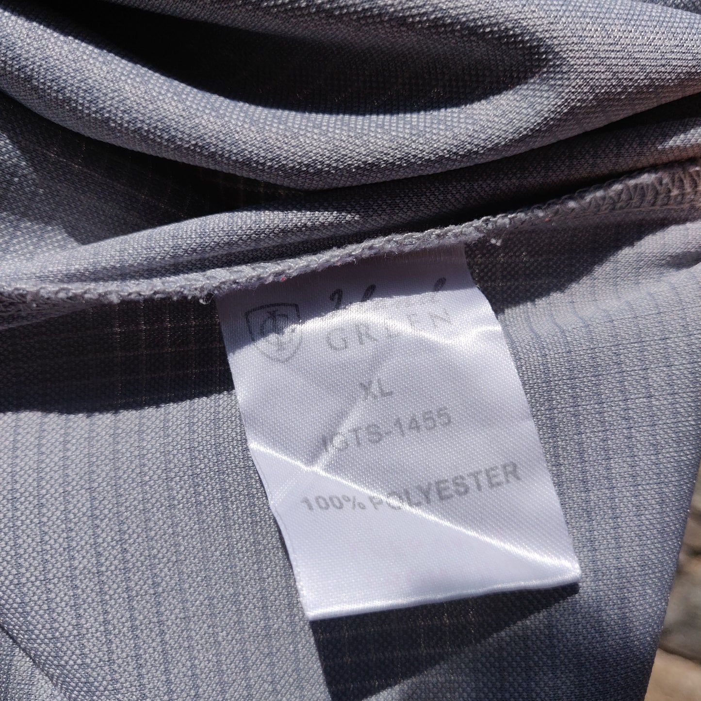 Island Green Grey Short Sleeve Half Button Golf Polo Shirt Men Size XL