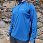 Under Armour Blue Long Sleeve 1/4 Zip Running/Training Top T-shirt Men Size Large