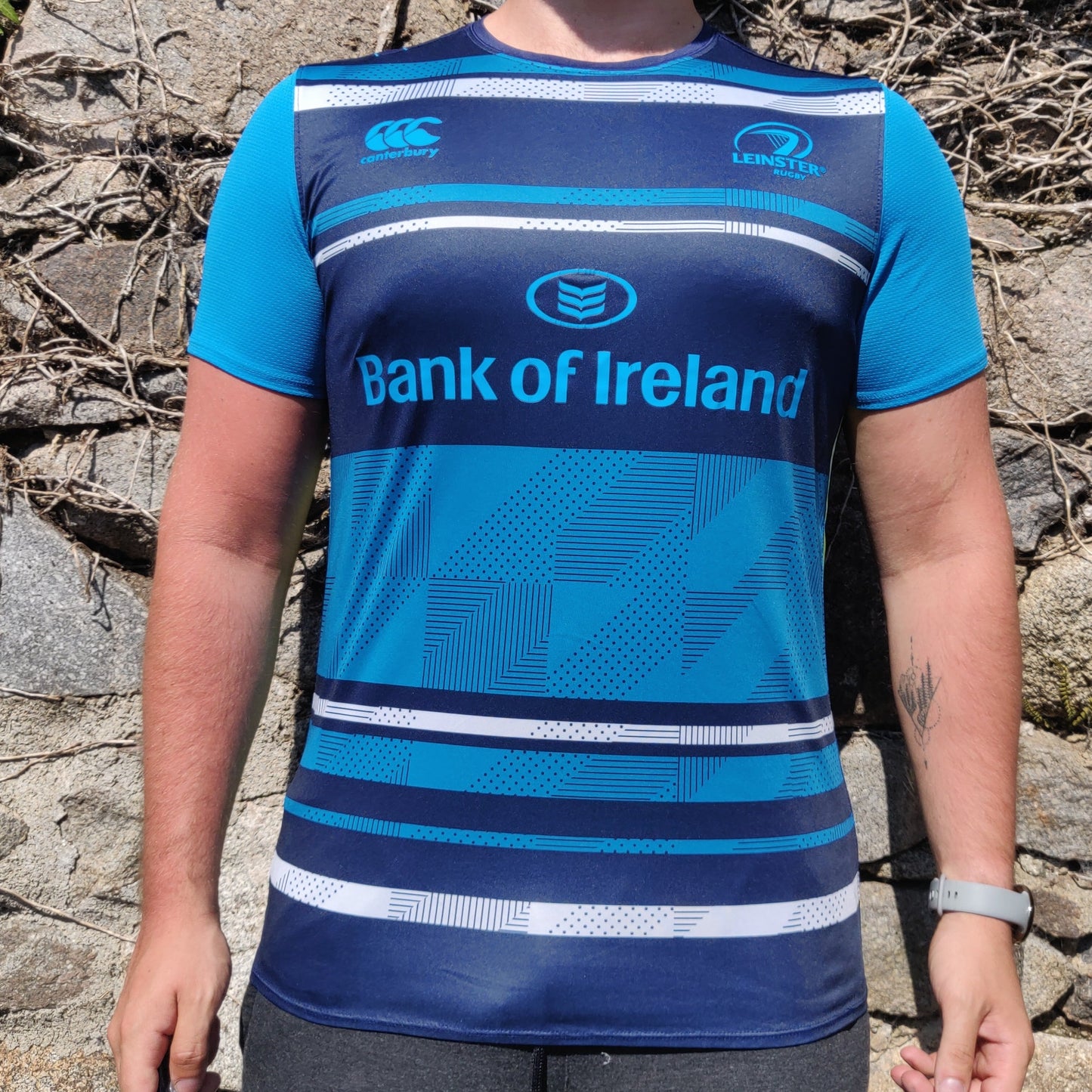 Canterbury Leinster 2017/2018 Rugby Club Bank Of Ireland Jersey Shirt Men Large