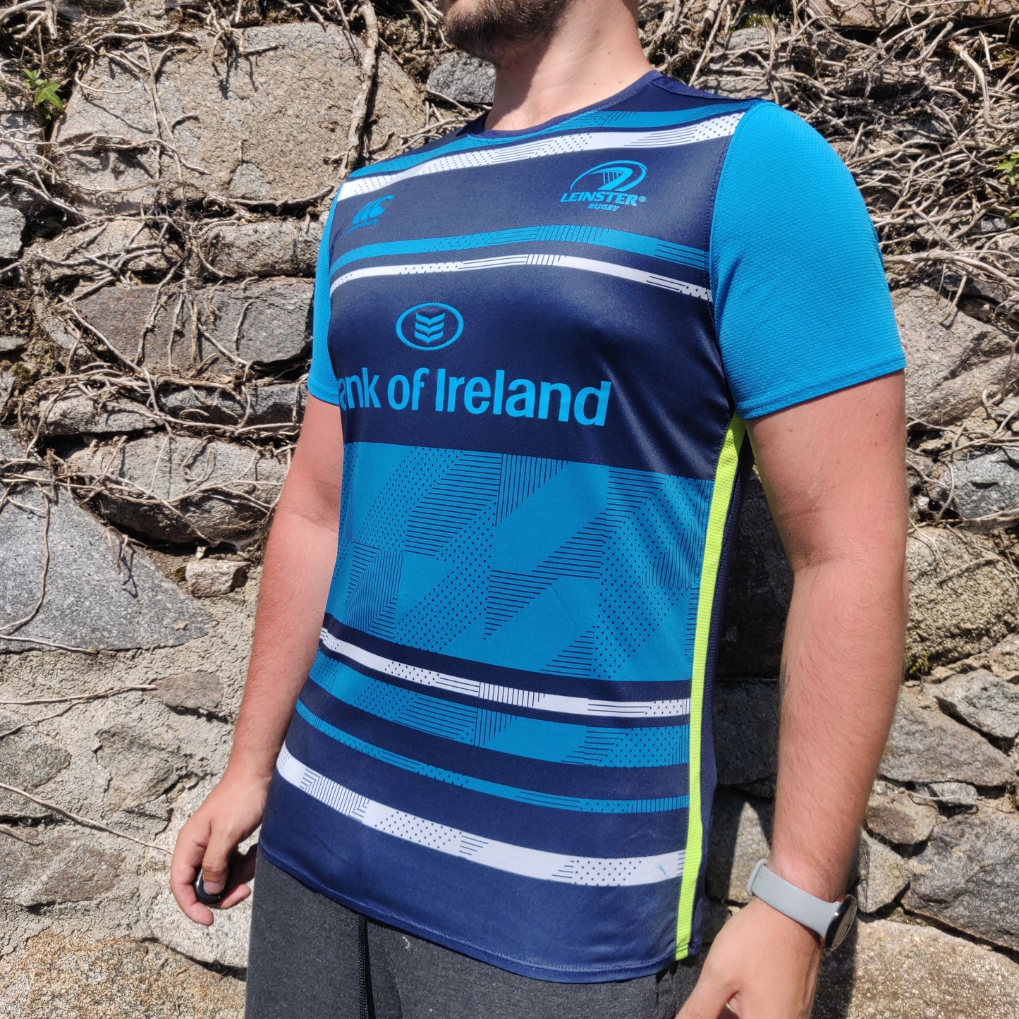 Canterbury Leinster 2017/2018 Rugby Club Bank Of Ireland Jersey Shirt Men Large