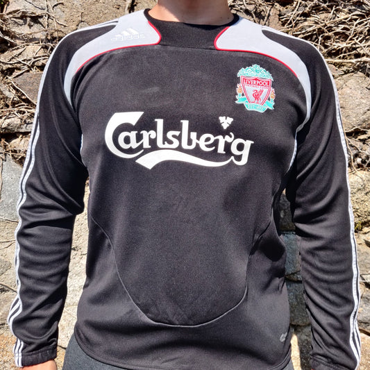 Adidas Liverpool 2008/09 Black Football Training Top Jersey Men Small ~ 555391