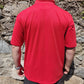 Ping Red Button Up Short Sleeve Active Embroidered Golf Polo Shirt Men Size XL