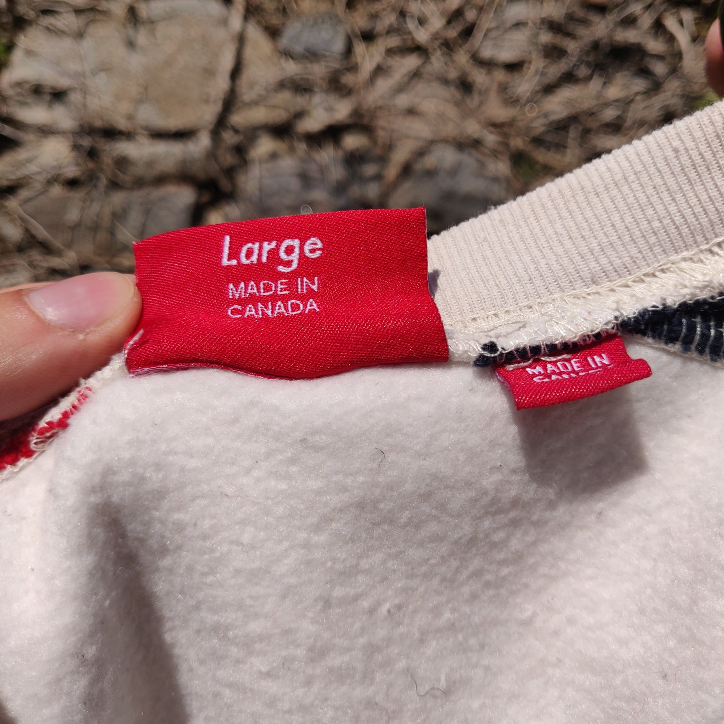 Supreme Formula Crew Neck SS19 Natural NY Red Box Logo Sweatshirt Men Large
