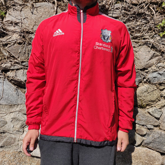 Adidas Liverpool 2010-11 Red Training Football Track Jacket Men Size Large