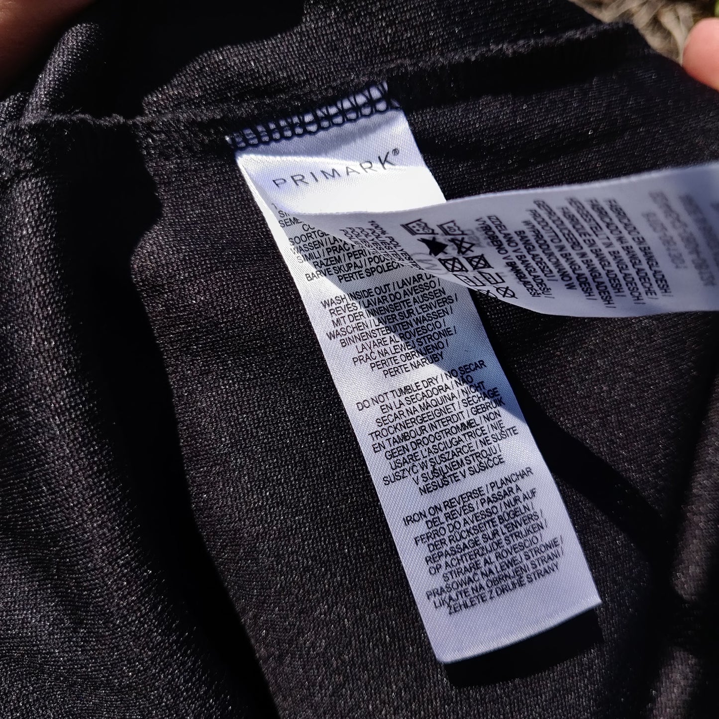 NBA Primark Black Lakers Lebron James #23 T-Shirt Jersey Dress Women Medium