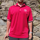 FootJoy FJ Red Short Sleeve Up Button Golf Polo Shirt Men Size Large
