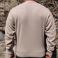 Gabicci Vintage Italy Beige V Neck Knitted Wool Blend Jumper Sweater Men Size Large