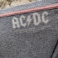 ACDC Grey Short Sleeve Graphic Crew Neck T-Shirt Men Size Large