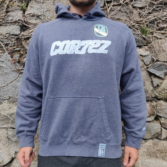 Nike Vintage 90s Cortez COR72Z 04 Blue Pullover Hoodie Men Size Large