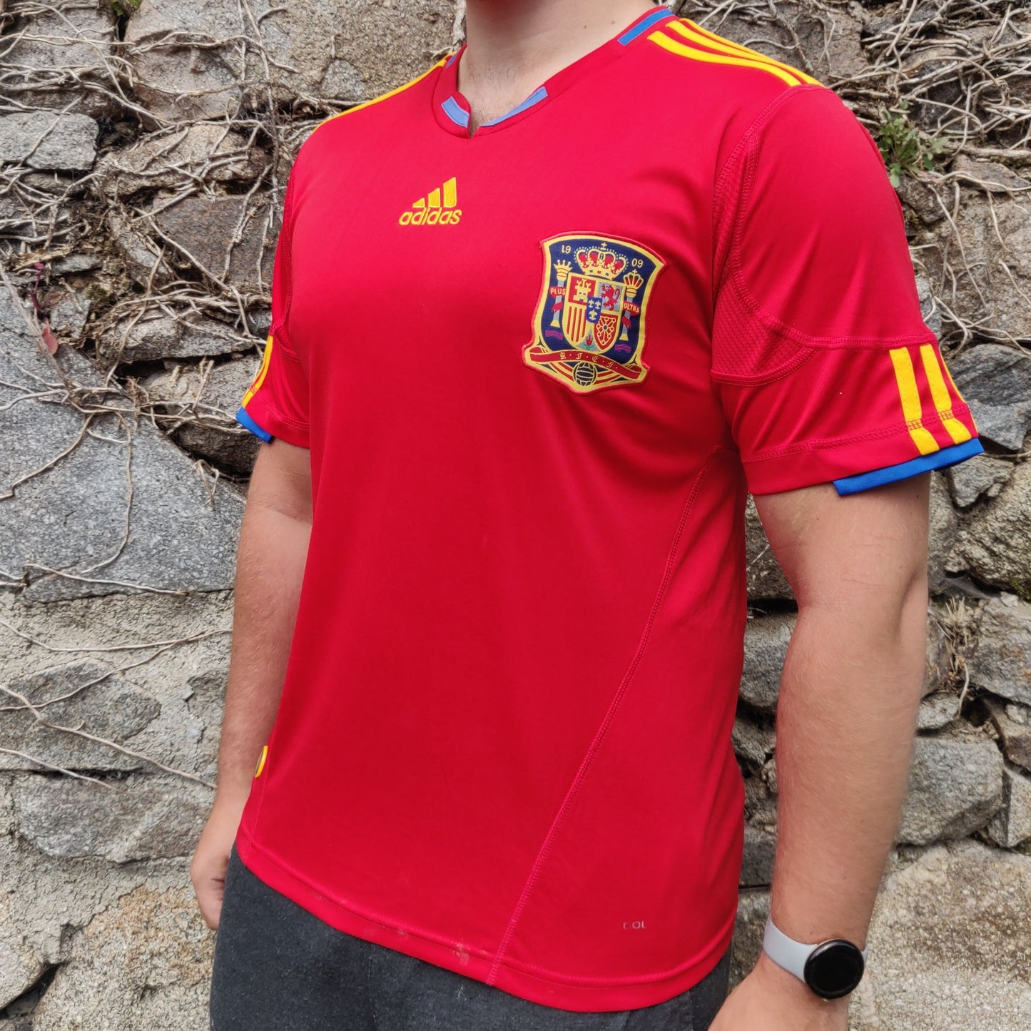 Adidas Spain 2009/2010 World Cup Home Football Jersey Shirt Men Size Medium
