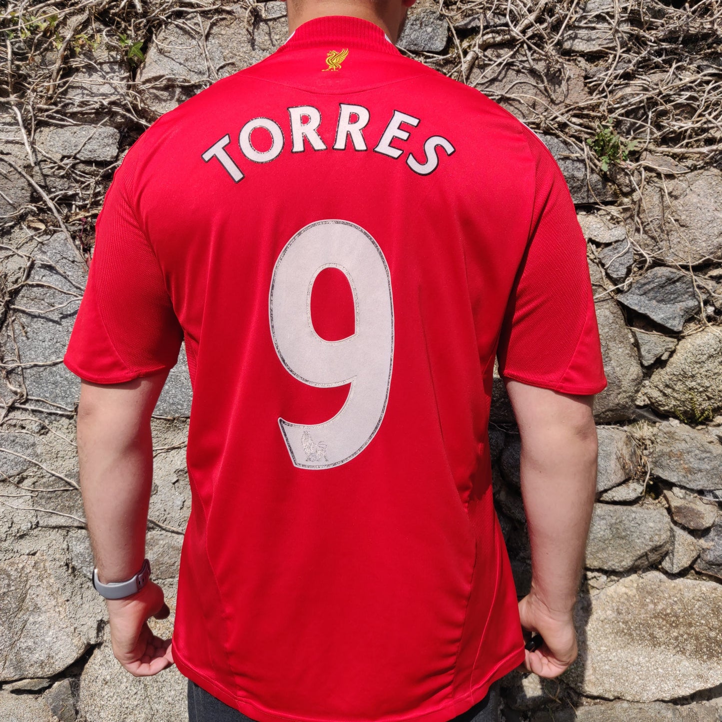 Adidas Liverpool 2008/2010 Home Football Jersey Shirt TORRES #9 Men Large ~ 313214