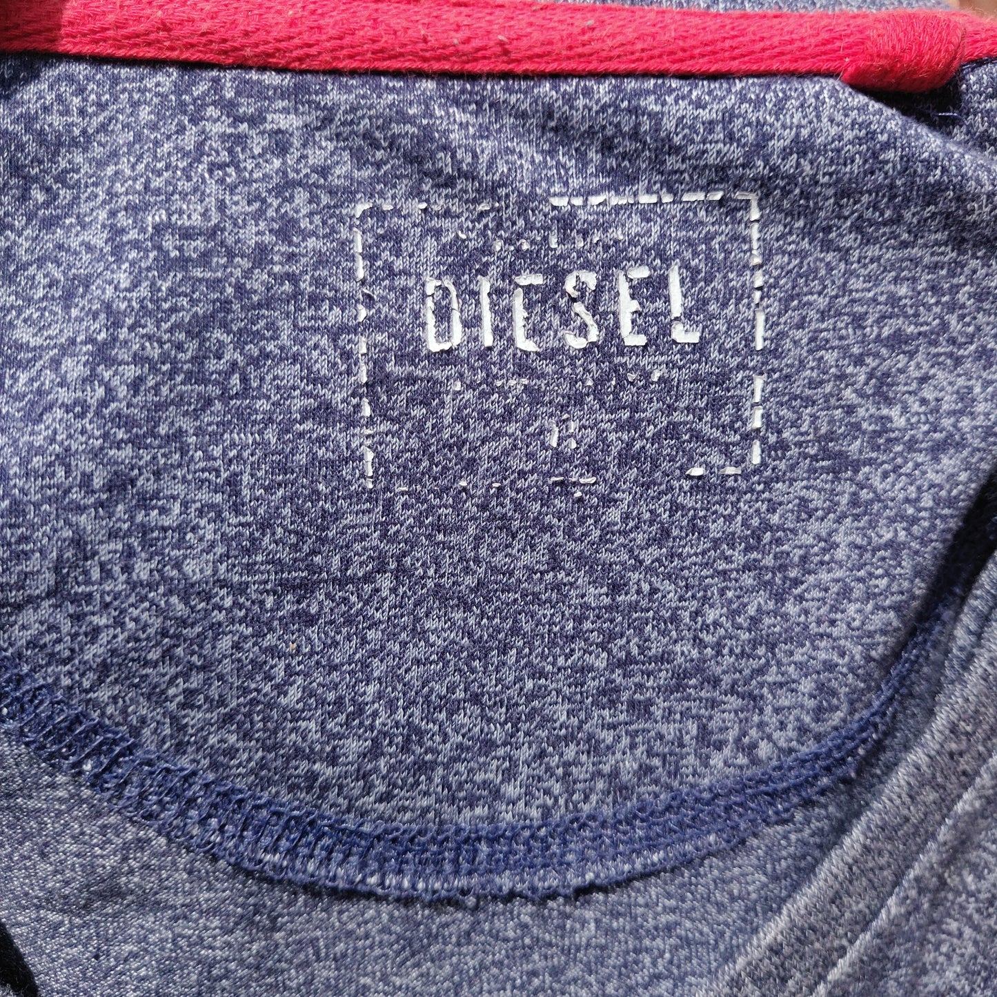 Diesel Denim Dept Blue Short Sleeve Crew Neck T-Shirt Men Size Large