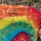 Disney Mickey Mouse Multicolour Dye Crop Tee Crew Neck T-Shirt Women Size Small
