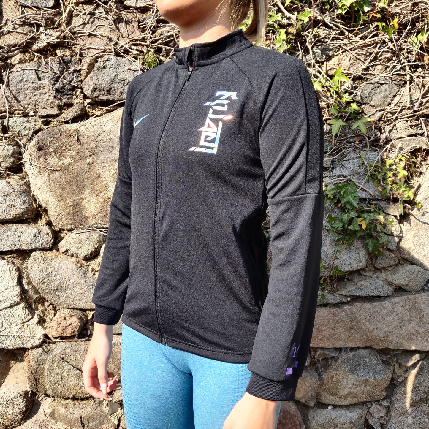 Nike Dri-Fit Kylian Mbappé Black Tracksuit Top Track Jacket Boys Medium 137-147cm