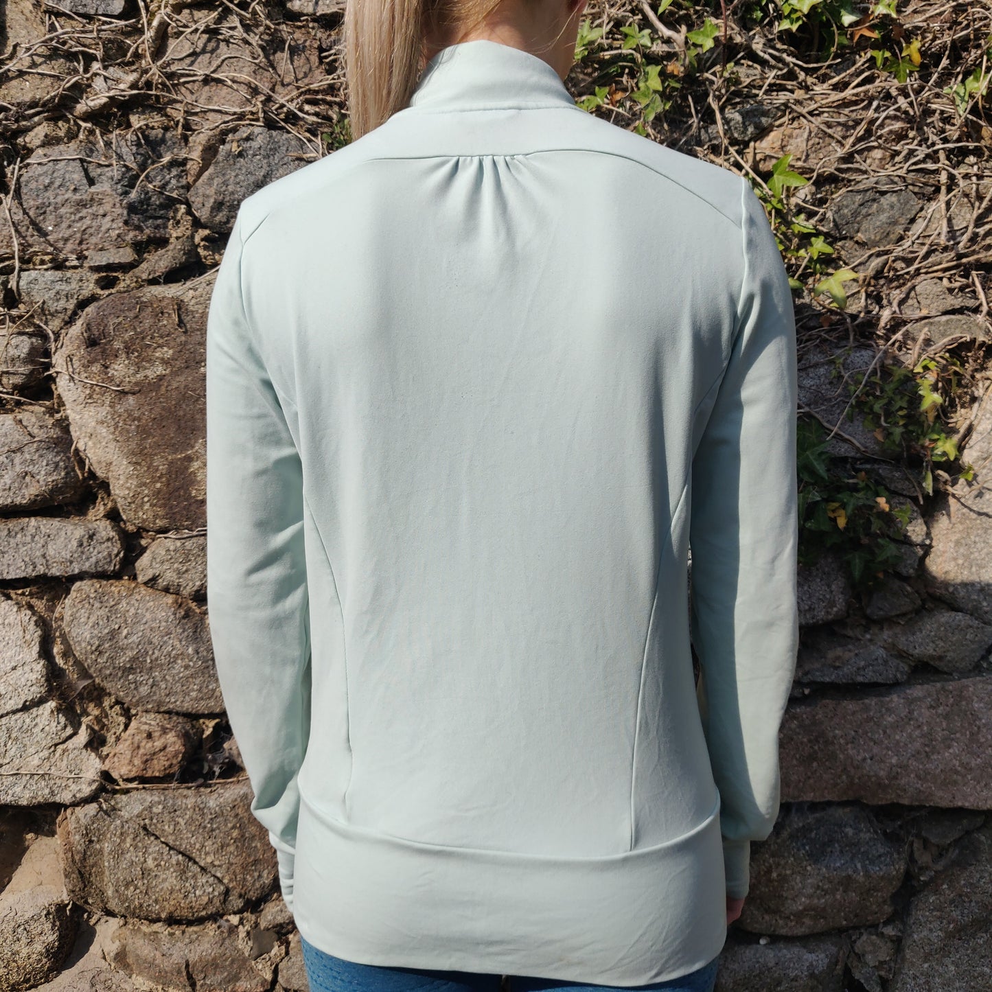 Adidas Light Blue Running Tracksuit Top Track Jacket Women Size UK 12 Medium