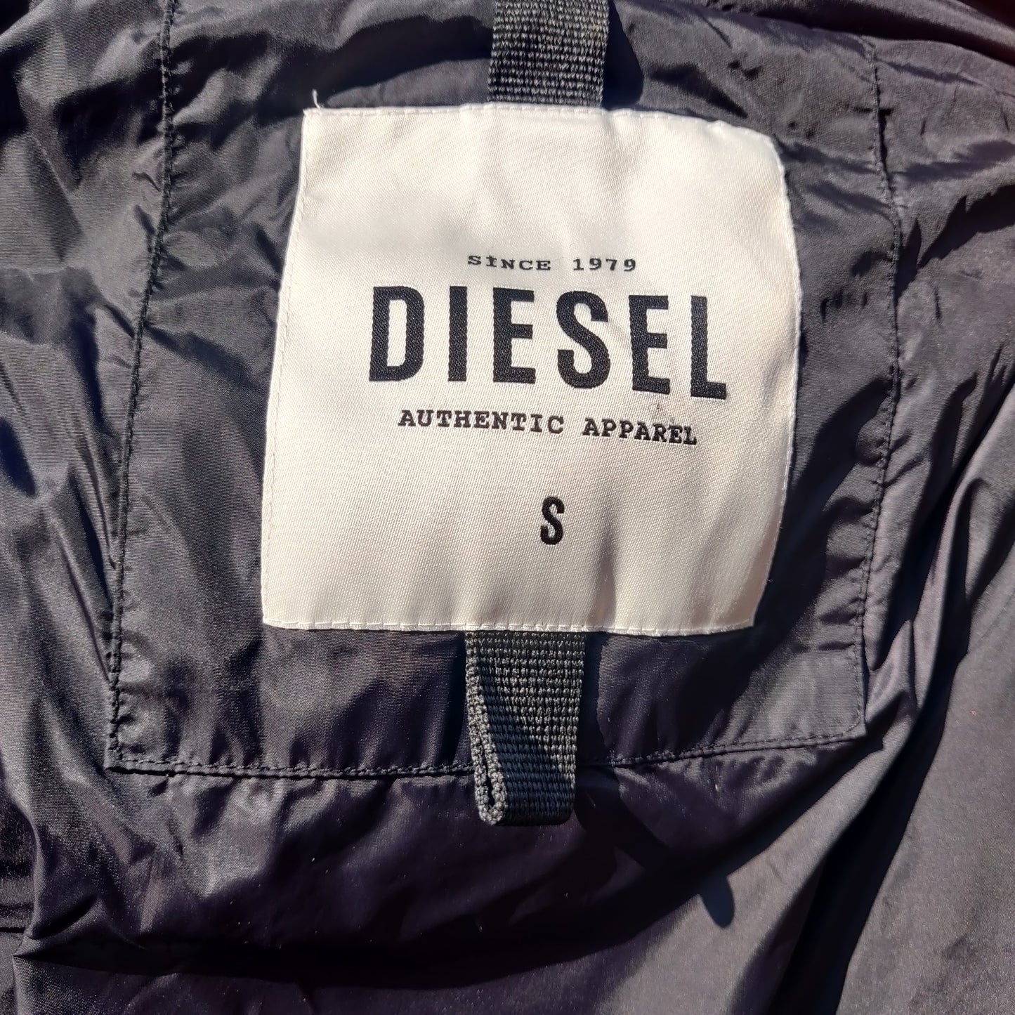 Diesel Pink & Black Quilted Insulated Cropped Hooded Puffer Jacket Women Size Small