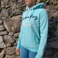 Superdry Track & Field Light Blue Athletic Pullover Hoodie Women Size Small / UK 8