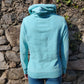 Superdry Track & Field Light Blue Athletic Pullover Hoodie Women Size Small / UK 8