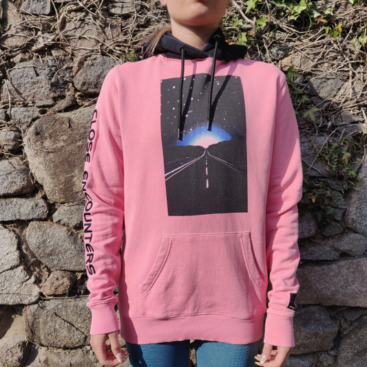 Marcelo Burlon X Close Encounters County of Milan Pink Hoodie Women Size XS