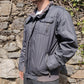 Diesel Industry Vintage Grey Nylon Rain Bomber Jacket Coat Men Size 4 / Large
