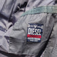 Diesel Industry Vintage Grey Nylon Rain Bomber Jacket Coat Men Size 4 / Large