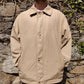 Lapidus Exclusive Sports Vintage Beige Harrington Bomber Jacket Men Size XL