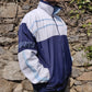 Lacoste Vintage Blue White Windbreaker Track Top Jacket Men Size XXL