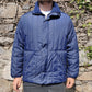 Diesel Vintage Navy Blue Quilted Fleece Lined Puffer Jacket Men Size Medium