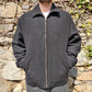 GAP Black Wool Blend Full Zip Casual Quilted Collar Bomber Jacket Men Size Large