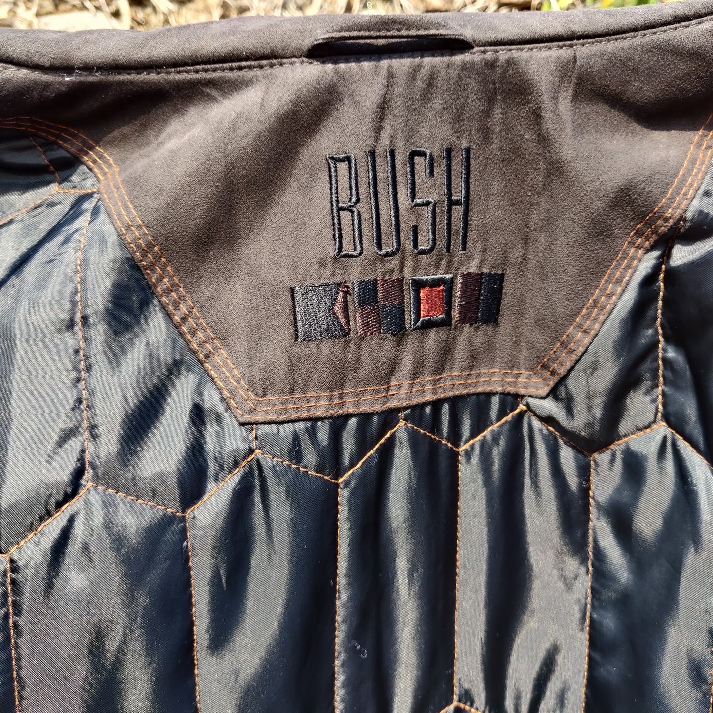 Bush Vintage Brown Outdoor Padded Insulated Utility Overcoat Coat Jacket Men XL