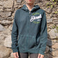 Diesel Vintage Apparel Track & Field Green Full-Zip Hoodie Women Size Medium