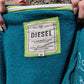 Diesel Vintage Apparel Track & Field Green Full-Zip Hoodie Women Size Medium