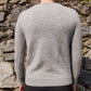 Uniqlo Grey 100% Cashmere V-Neck Jumper Sweater Women Size Small UK 6 8