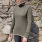 Philosophy Khaki Green Cashmere Turtle Neck Jumper Sweater Women Size Small