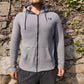Nike Grey Sportswear Carbon Heather Modern Full Zip Hoodie Men Size Medium