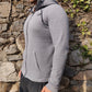 Nike Grey Sportswear Carbon Heather Modern Full Zip Hoodie Men Size Medium
