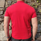 Emporio Armani EA7 Red Train 7 Lines ST Button Polo Shirt Men Size Medium ~ 6YPF59