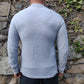 All Saints Grey Reform Ram Skull Long Sleeve Button Cotton Shirt Men Size Small