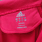 Adidas Vintage Red Short Sleeve Button Active wear Golf Polo Shirt Men Size Medium