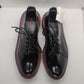 Bershka Shiny Black & Red Chunky Sole Casual Oxford Shoes Women UK 6 EU 39