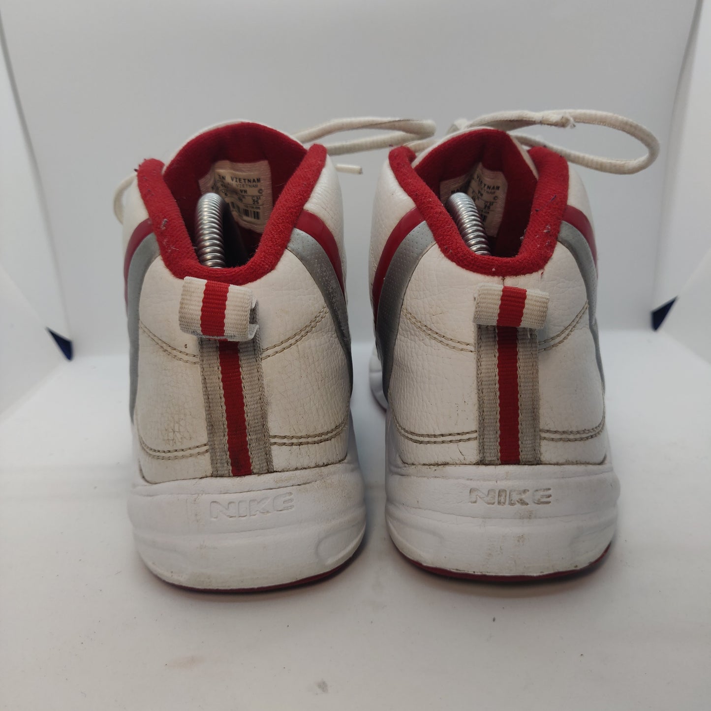 Nike Air Max Vintage White Red Swoosh Hi Top Trainers Sneaker Shoes Women UK 6