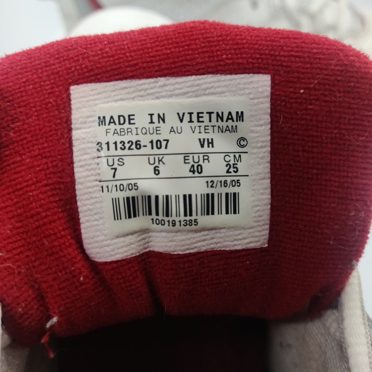 Nike Air Max Vintage White Red Swoosh Hi Top Trainers Sneaker Shoes Women UK 6